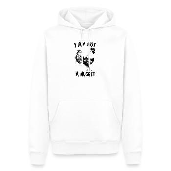 Je ne suis pas une plante cadeau pépite végétalienne disant - Sweat à capuche Premium bio Homme - blanc - Devant - Nico (187cm)