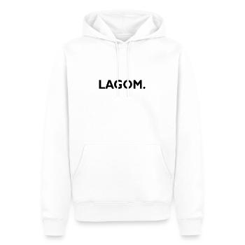 Cadeau de Lagom disant suédois - Sweat à capuche Premium bio Homme - blanc - Devant - Nico (187cm)