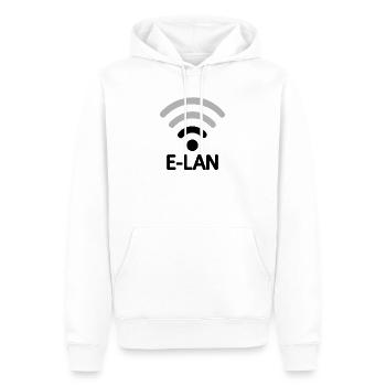 Elan Lazy Sleep Work Saying Funny Gift - Men’s Premium Organic Hoodie - white - Front - Nico (187cm)