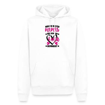 Mama Oma Spruch Baby Geburt Geschenk - Männer Premium Bio Hoodie - Weiß - Vorne - Nico (187cm)