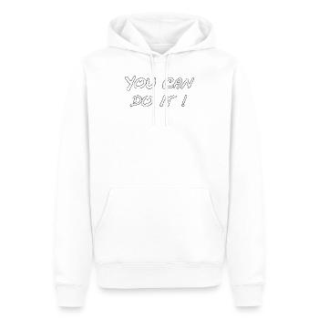 You can do it ! - Men’s Premium Organic Hoodie - white - Front - Nico (187cm)
