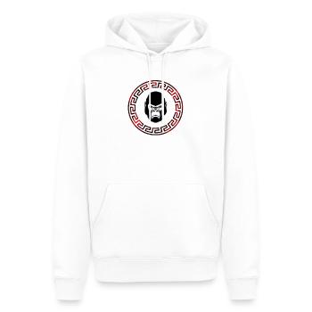 J’aime les gorilles, gorilles, amants gorilles, gorilles - Sweat à capuche Premium bio Homme - blanc - Devant - Nico (187cm)