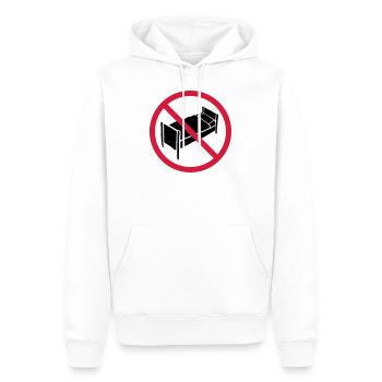 Pas de zone de lit - Sweat à capuche Premium bio Homme - blanc - Devant - Nico (187cm)