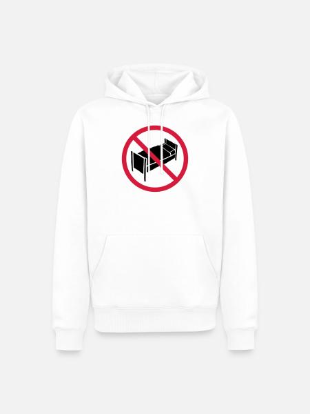 No bed zone - Men’s Premium Organic Hoodie - white