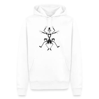 Ondoyance - Mr Jack - Männer Premium Bio Hoodie - Weiß - Vorne - Nico (187cm)