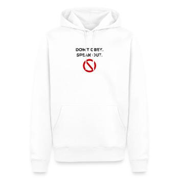 Grundrechte Demokratie Verbot Zensur Freiheit - Männer Premium Bio Hoodie - Weiß - Vorne - Nico (187cm)