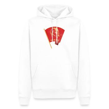 Lenin Gagarine Spoutnik Espace Russie Astronaute - Sweat à capuche Premium bio Homme - blanc - Devant - Nico (187cm)