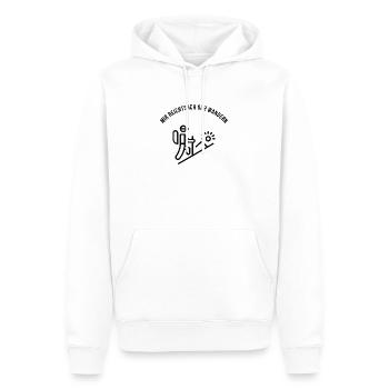 mir reichts ich geh wandern Geschenkidee - Männer Premium Bio Hoodie - Weiß - Vorne - Nico (187cm)