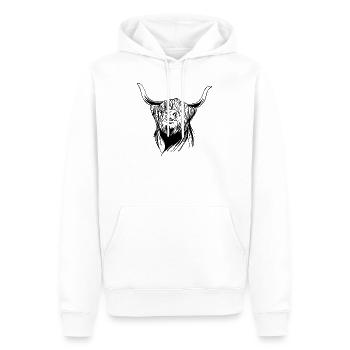 Vaches écossaise de boeuf de haute-terre cadeau agriculteur - Sweat à capuche Premium bio Homme - blanc - Devant - Nico (187cm)