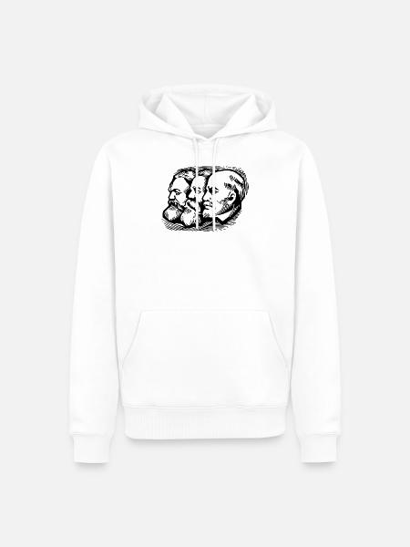 Chemnitz Gift Karl Marx Marxism - Men’s Premium Organic Hoodie - white
