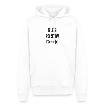 Mathe Formel Physik bleib positiv geschenk lustig - Männer Premium Bio Hoodie - Weiß - Vorne - Nico (187cm)