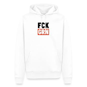 Politics Green Demo freedom of expression - Men’s Premium Organic Hoodie - white - Front - Nico (187cm)