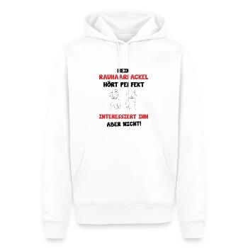 Rauhaardackel Besitzer Teckel Geschenk - Männer Premium Bio Hoodie - Weiß - Vorne - Nico (187cm)