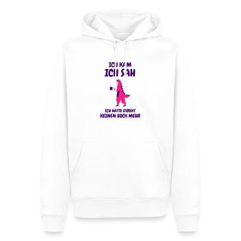 Motivation müde arbeit humor lustig spruch witz - Männer Premium Bio Hoodie - Weiß - Vorne - Nico (187cm)
