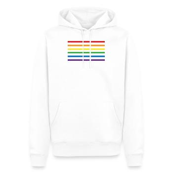 LGBT Spruch Geschenk Pride Rechte Transgender - Männer Premium Bio Hoodie - Weiß - Vorne - Nico (187cm)