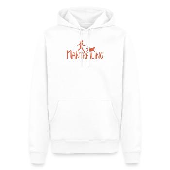 Mantrailing Suchhund Geschenk Hundeliebhaber - Männer Premium Bio Hoodie - Weiß - Vorne - Nico (187cm)