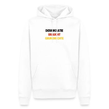 Demokratie Freiheit Grundrechte wahl politik - Männer Premium Bio Hoodie - Weiß - Vorne - Nico (187cm)