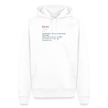 Babo SFRJ Balkan Geschenk Jugoslawien Jugo - Männer Premium Bio Hoodie - Weiß - Vorne - Nico (187cm)