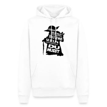 Sprüche Geschenkidee Tischtennis spielen Spieler - Männer Premium Bio Hoodie - Weiß - Vorne - Nico (187cm)