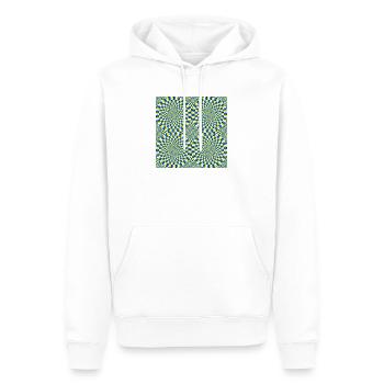 Illusion d’optique - Sweat à capuche Premium bio Homme - blanc - Devant - Nico (187cm)