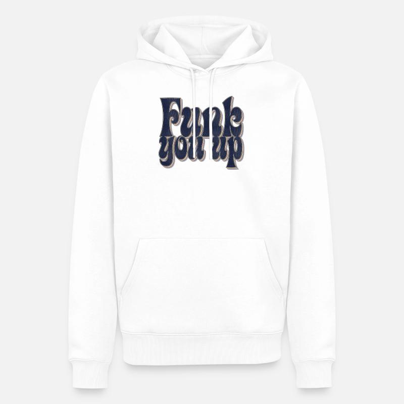 Funk vous up - Sweat à capuche Premium bio Homme - blanc