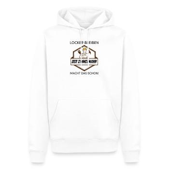 Zimmermann geschenk - Männer Premium Bio Hoodie - Weiß - Vorne - Nico (187cm)