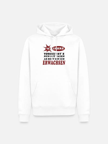 18 birthday - Men’s Premium Organic Hoodie - white