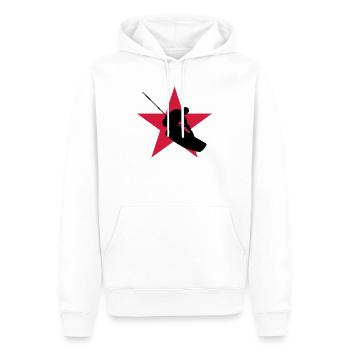 Kiteboarding / Kitesurfing / Kitesurf / - Sweat à capuche Premium bio Homme - blanc - Devant - Nico (187cm)