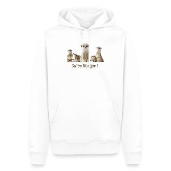 Guten Morgen - Männer Premium Bio Hoodie - Weiß - Vorne - Nico (187cm)