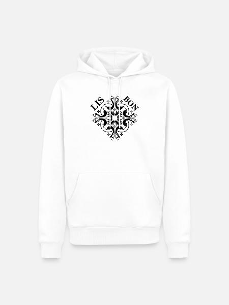 merry christmas kugeln xmas Weihnachten Farben - Männer Premium Bio Hoodie - Weiß