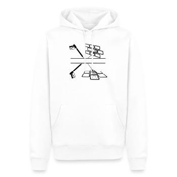 Hochdruck-Sprühgerät Fassadenreinigung - Männer Premium Bio Hoodie - Weiß - Vorne - Nico (187cm)