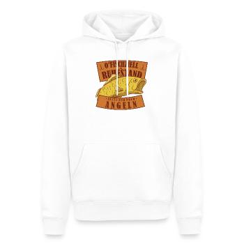 O‘Fischziell im Ruhestand – Ideal als Geschenk - Männer Premium Bio Hoodie - Weiß - Vorne - Nico (187cm)