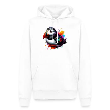 Papageitaucher - Männer Premium Bio Hoodie - Weiß - Vorne - Nico (187cm)