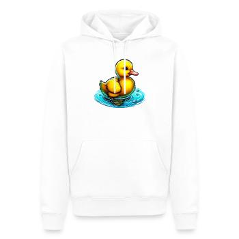 Duckling Duck Duck Duck - Men’s Premium Organic Hoodie - white - Front - Nico (187cm)