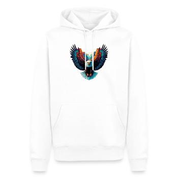 Aigle - Sweat à capuche Premium bio Homme - blanc - Devant - Nico (187cm)