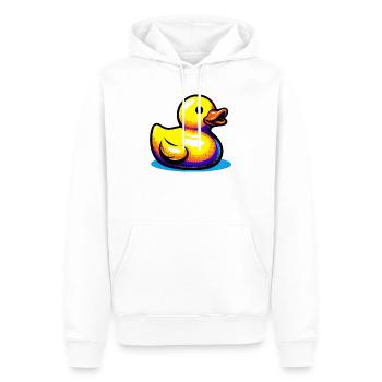 Ente Ente Ente Ente Ente - Männer Premium Bio Hoodie - Weiß - Vorne - Nico (187cm)