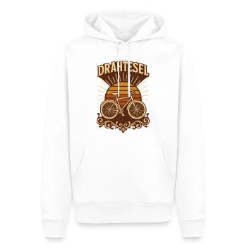 Drahtesel Sonnenuntergang Fahrrad - Männer Premium Bio Hoodie - Weiß - Vorne - Nico (187cm)