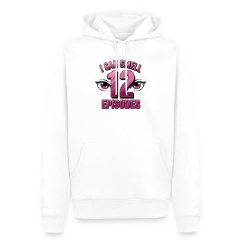 Ich kann 12 Folgen riechen, lustiger Anime-Liebhaber - Männer Premium Bio Hoodie - Weiß - Vorne - Nico (187cm)