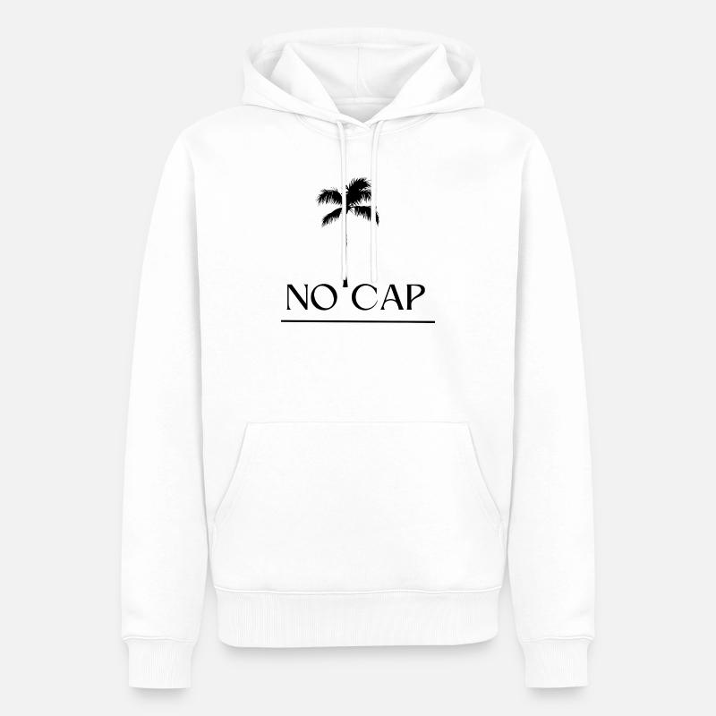 Pas de conception de capuchon - Sweat à capuche Premium bio Homme - blanc
