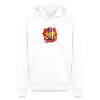 Clown Carnival Comic - Männer Premium Bio Hoodie - Weiß - Vorne - Nico (187cm)