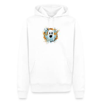 Bande dessinée fantôme - Sweat à capuche Premium bio Homme - blanc - Devant - Nico (187cm)