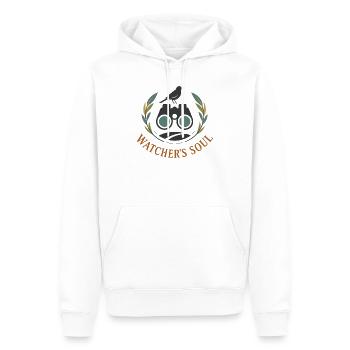 Watcher's Soul - Men’s Premium Organic Hoodie - white - Front - Nico (187cm)