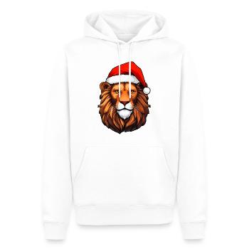 Löwe Weihnachtsmann - Männer Premium Bio Hoodie - Weiß - Vorne - Nico (187cm)