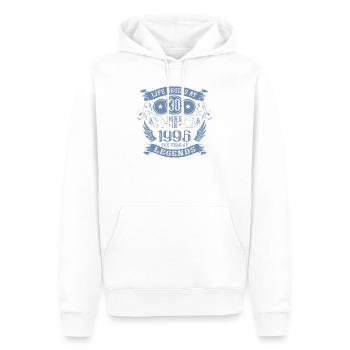 30th Birthday Life Angel Vintage 1996 Legends - Men’s Premium Organic Hoodie - white - Front - Nico (187cm)