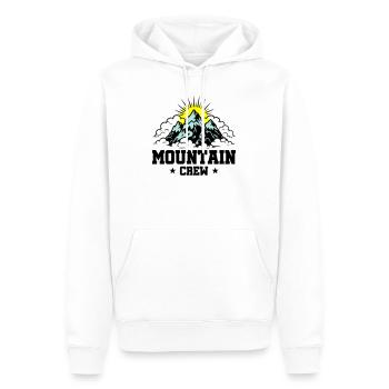 Mountain Crew Mountains - Men’s Premium Organic Hoodie - white - Front - Nico (187cm)