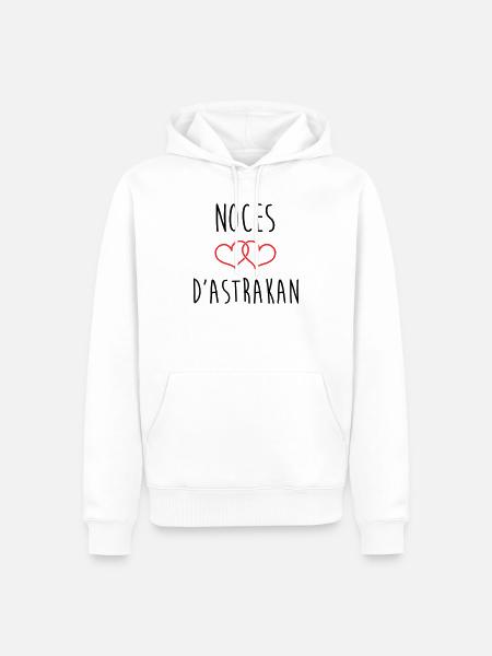 Wedding Anniversary - Astrakhan Wedding (64 years) - Men’s Premium Organic Hoodie - white