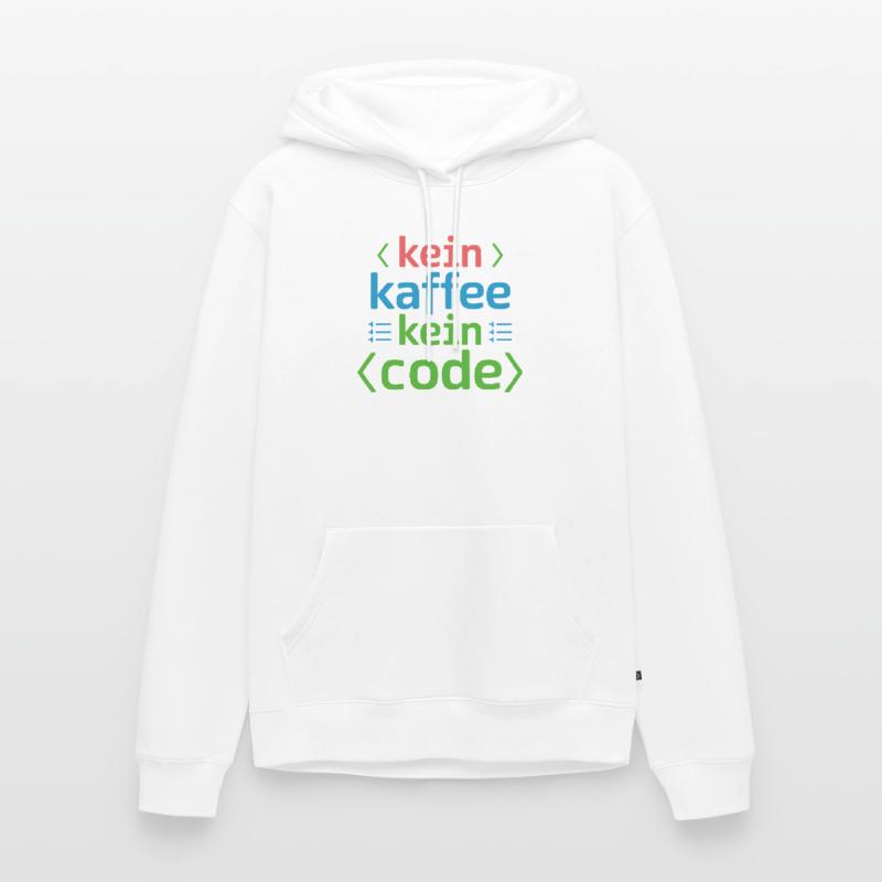 Kein Kaffee Kein Code Programmierer Informatiker Männer Premium Bio Hoodie