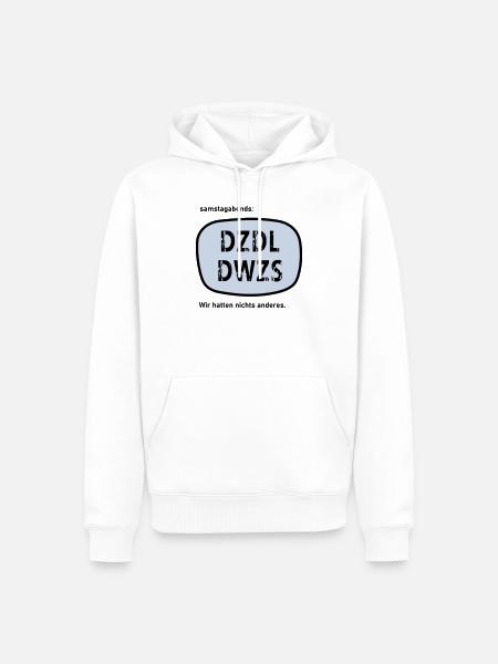 Fernsehunterhaltung meiner Jugend - Männer Premium Bio Hoodie - Weiß
