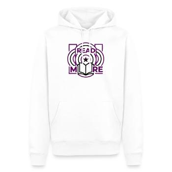 Lire la suite Emblème des cercles de livres - Sweat à capuche Premium bio Homme - blanc - Devant - Nico (187cm)
