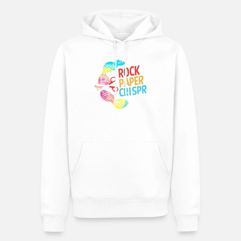 Molécule formule structurale - Sweat à capuche Premium bio Homme - blanc